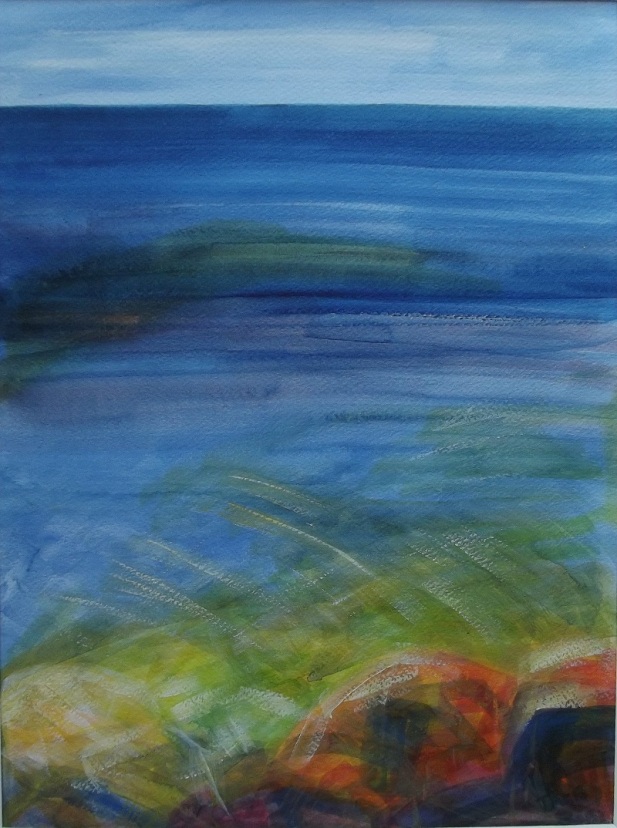 Depth and shallow, painting by Taruna